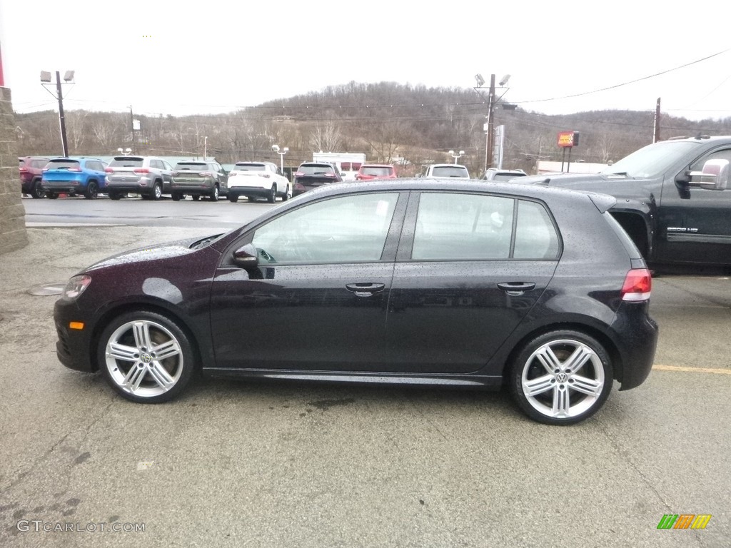 2013 Golf R 4 Door 4Motion - Deep Black Pearl Metallic / Titan Black photo #2