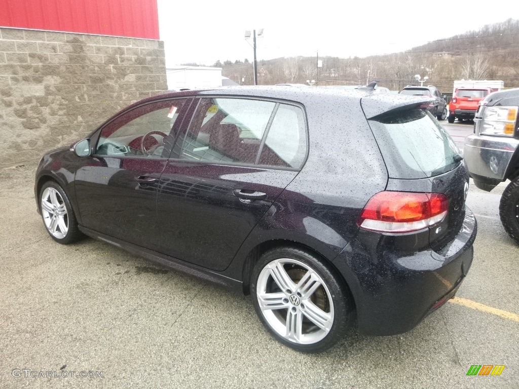 2013 Golf R 4 Door 4Motion - Deep Black Pearl Metallic / Titan Black photo #3
