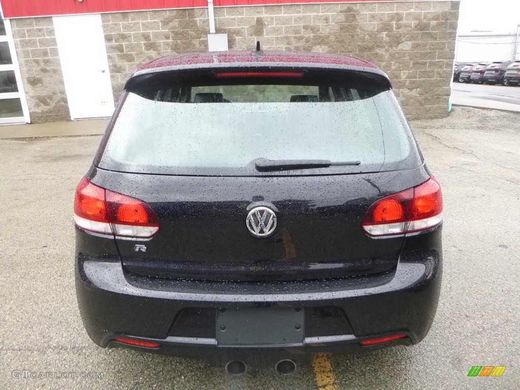 2013 Golf R 4 Door 4Motion - Deep Black Pearl Metallic / Titan Black photo #4