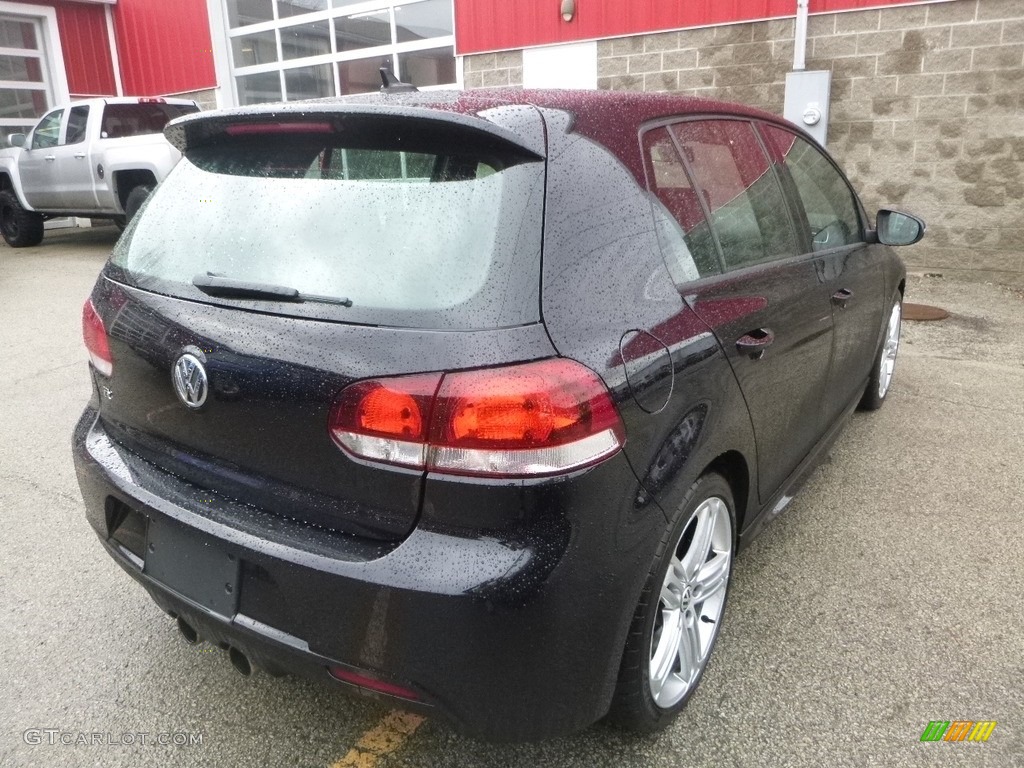 2013 Golf R 4 Door 4Motion - Deep Black Pearl Metallic / Titan Black photo #5