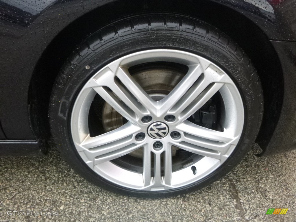 2013 Golf R 4 Door 4Motion - Deep Black Pearl Metallic / Titan Black photo #9