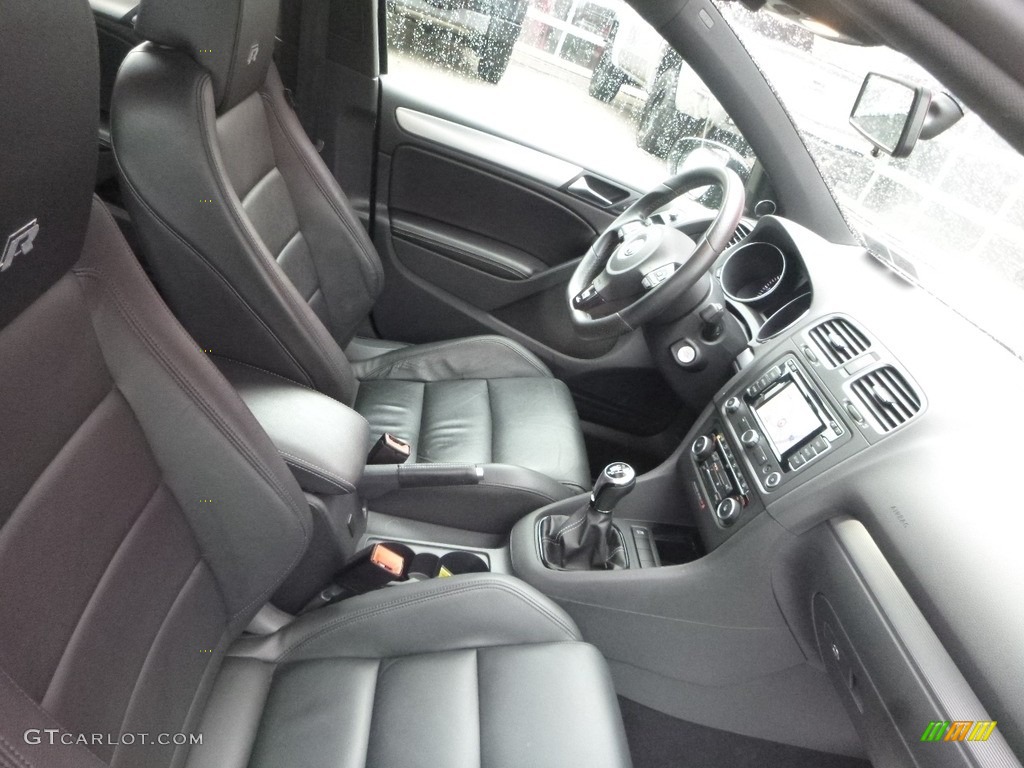 2013 Golf R 4 Door 4Motion - Deep Black Pearl Metallic / Titan Black photo #10