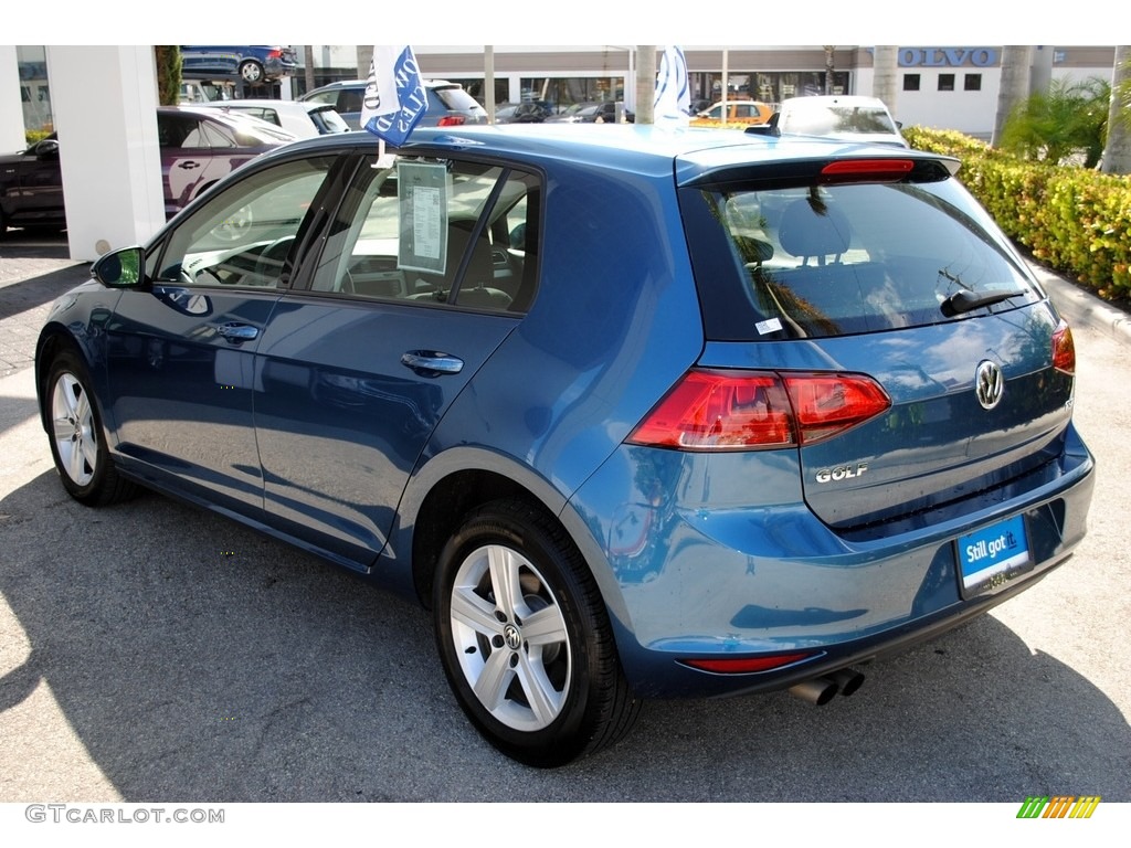 2017 Golf 4 Door 1.8T Wolfsburg - Silk Blue Metallic / Titan Black photo #6