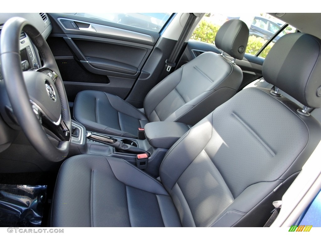 Titan Black Interior 2017 Volkswagen Golf 4 Door 1.8T Wolfsburg Photo #124851624