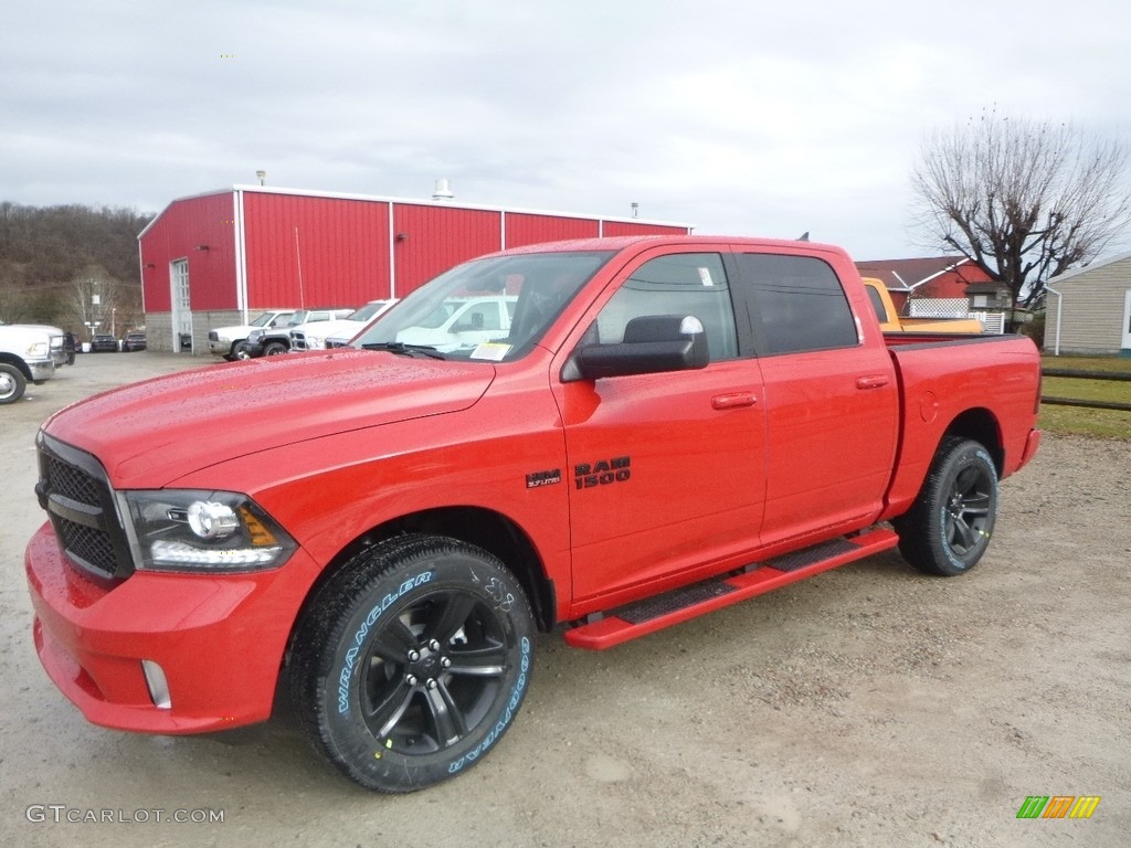 2018 1500 Sport Crew Cab 4x4 - Flame Red / Black photo #1