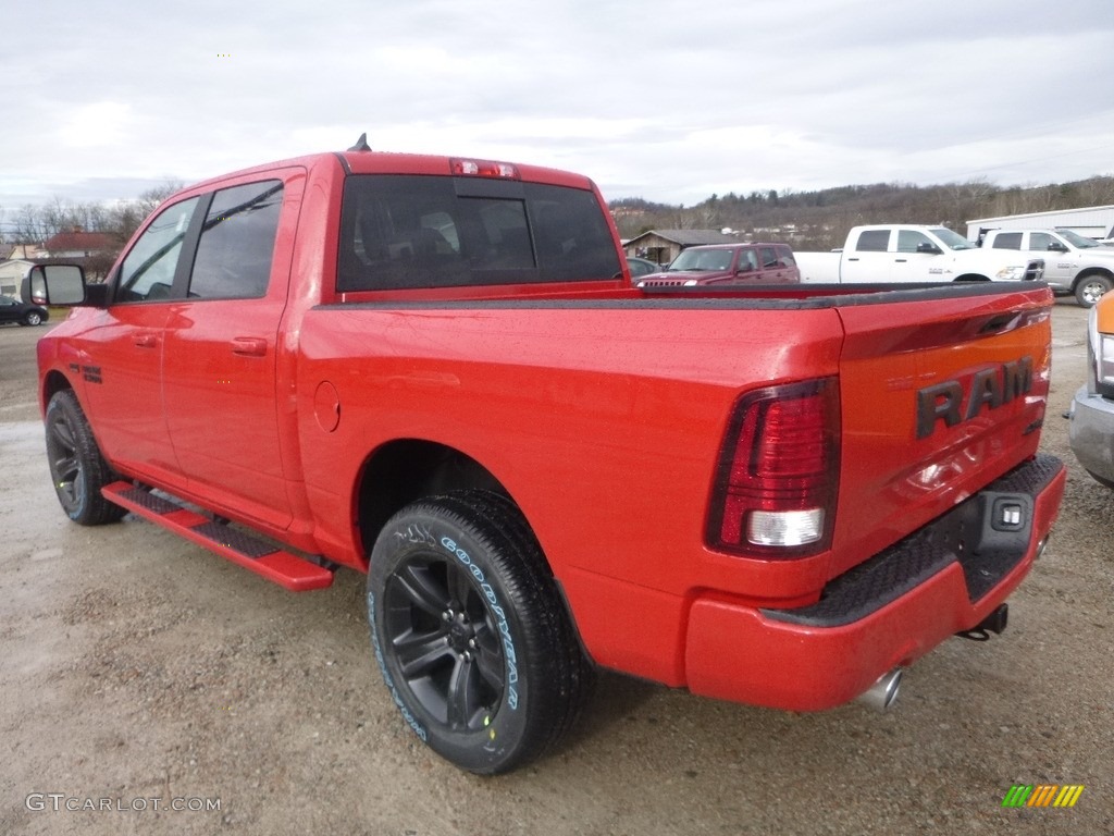 2018 1500 Sport Crew Cab 4x4 - Flame Red / Black photo #3