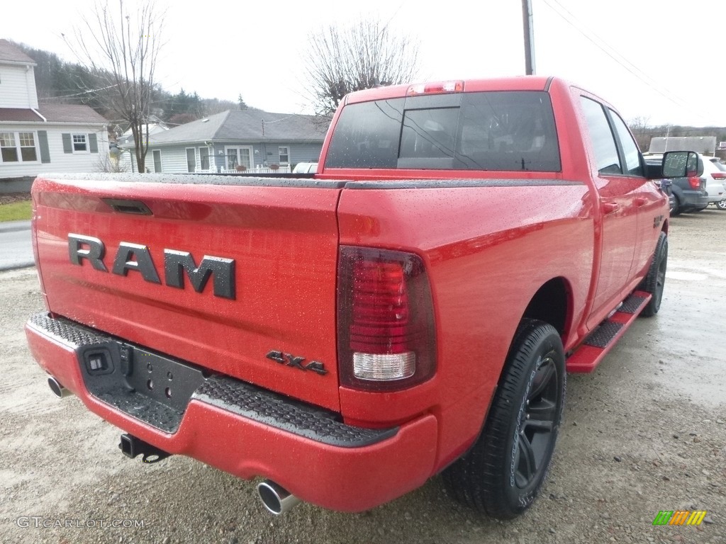 2018 1500 Sport Crew Cab 4x4 - Flame Red / Black photo #5