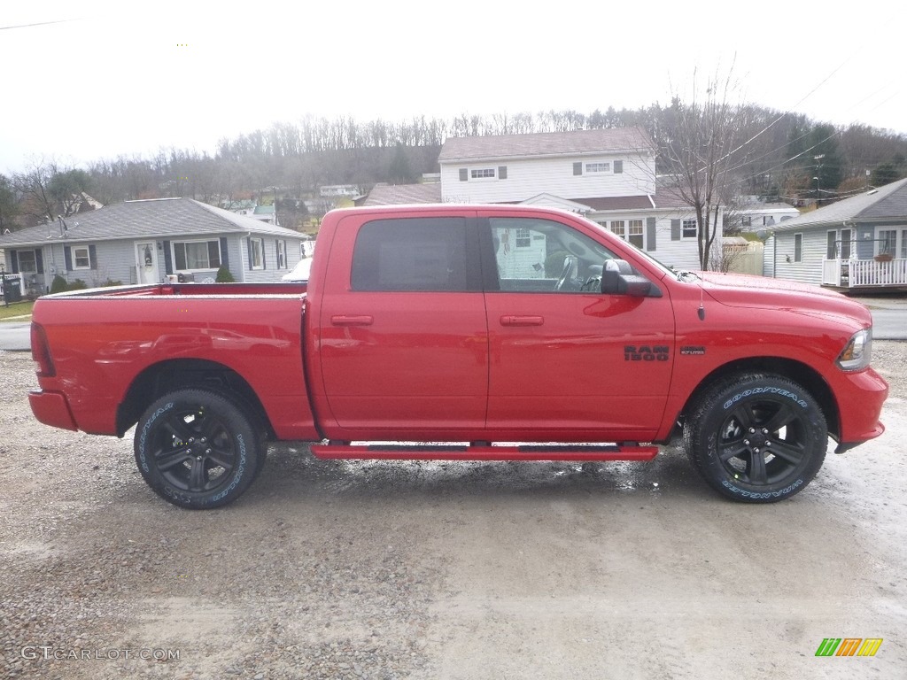 2018 1500 Sport Crew Cab 4x4 - Flame Red / Black photo #6