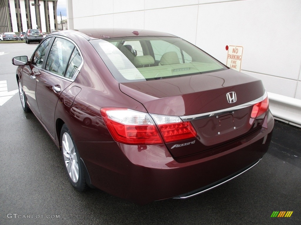 2014 Accord EX-L Sedan - Basque Red Pearl II / Ivory photo #3