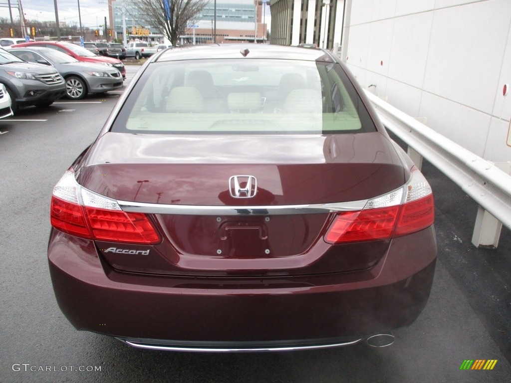 2014 Accord EX-L Sedan - Basque Red Pearl II / Ivory photo #4