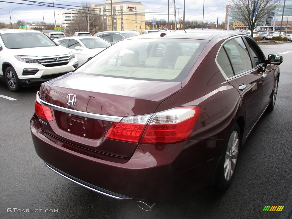 2014 Accord EX-L Sedan - Basque Red Pearl II / Ivory photo #5