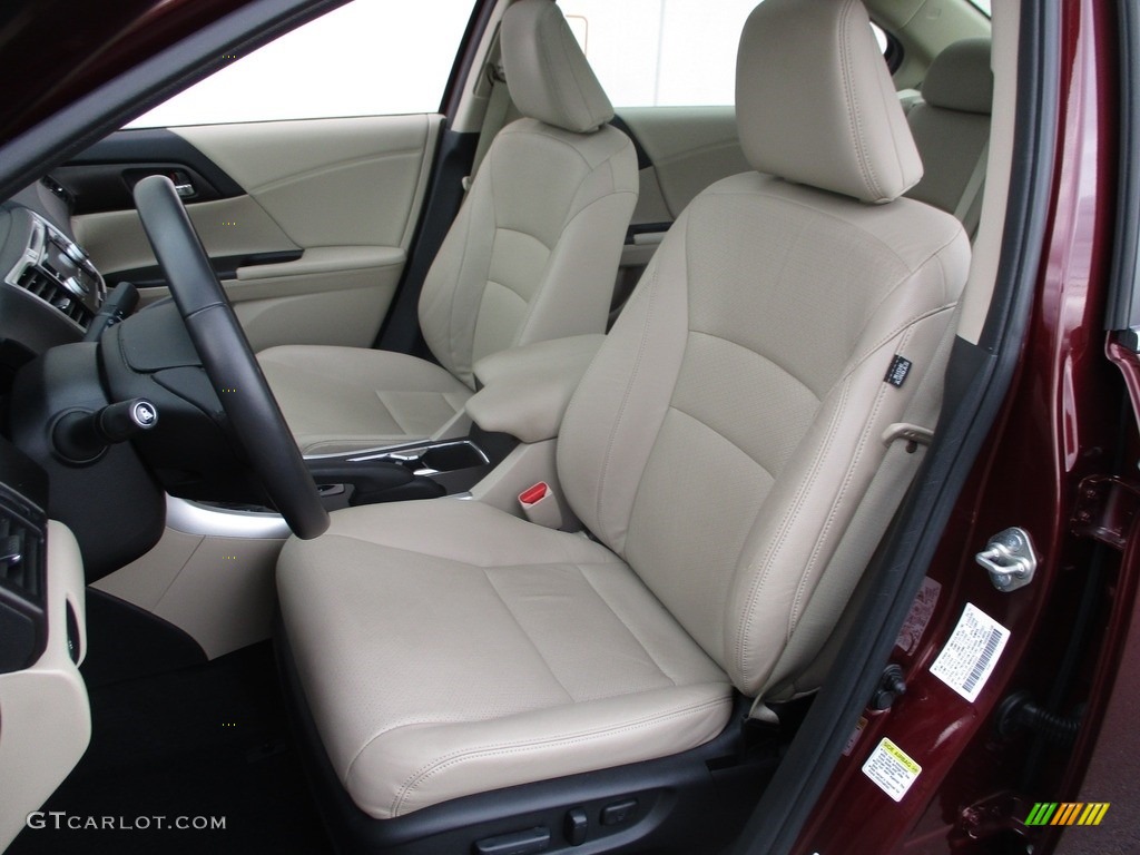 2014 Accord EX-L Sedan - Basque Red Pearl II / Ivory photo #12