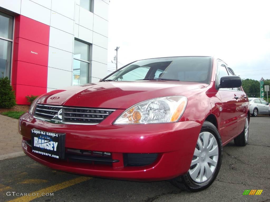 2007 Lancer ES - Rio Red Pearl / Gray photo #2