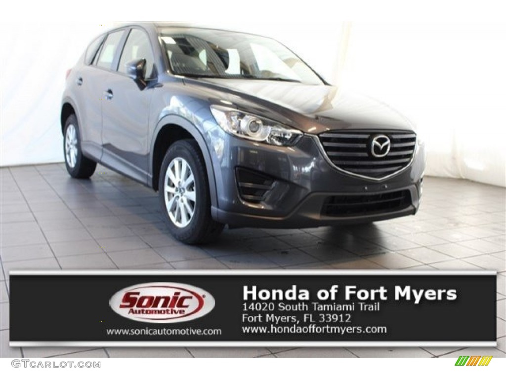 2016 CX-5 Sport - Meteor Gray Mica / Black photo #1