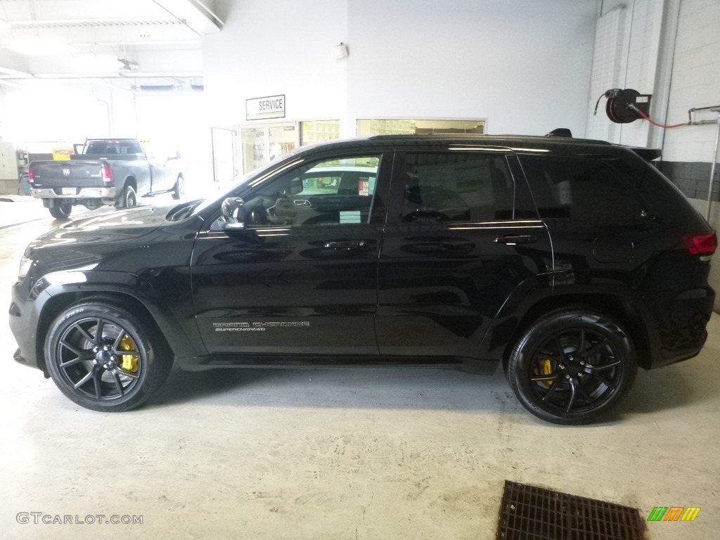 Diamond Black Crystal Pearl 2018 Jeep Grand Cherokee Trackhawk 4x4 Exterior Photo #124856307
