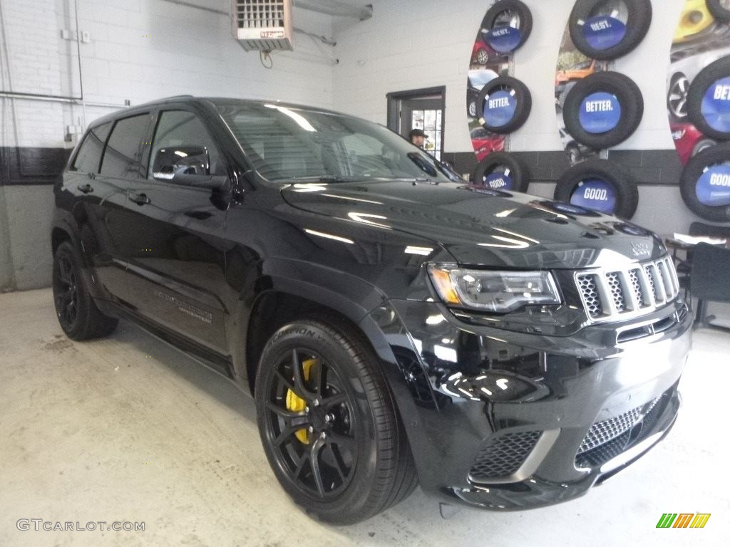 Diamond Black Crystal Pearl 2018 Jeep Grand Cherokee Trackhawk 4x4 Exterior Photo #124856385