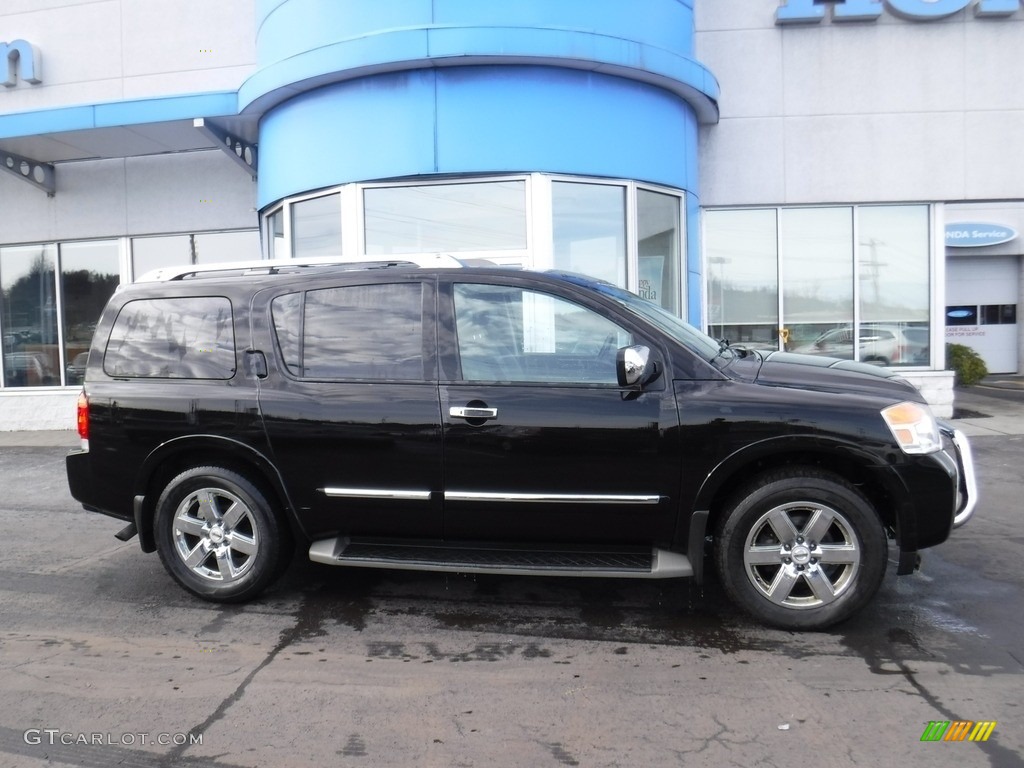 2012 Armada Platinum 4WD - Galaxy Black / Charcoal photo #2
