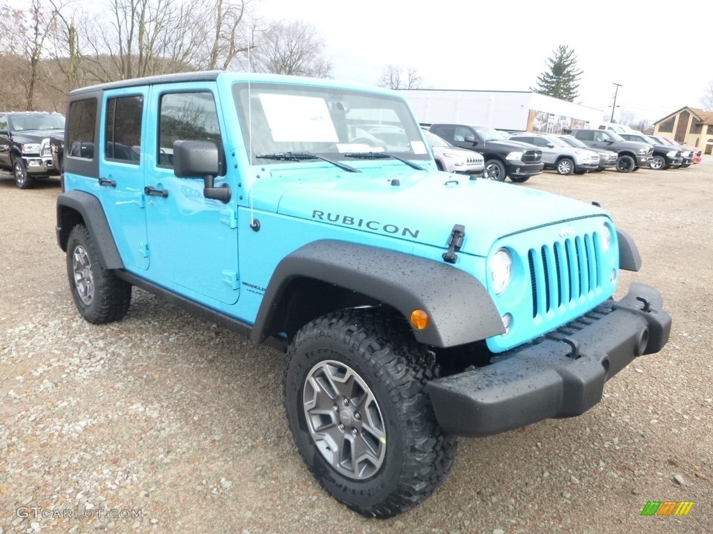 Chief Blue 2018 Jeep Wrangler Unlimited Rubicon 4x4 Exterior Photo #124858737