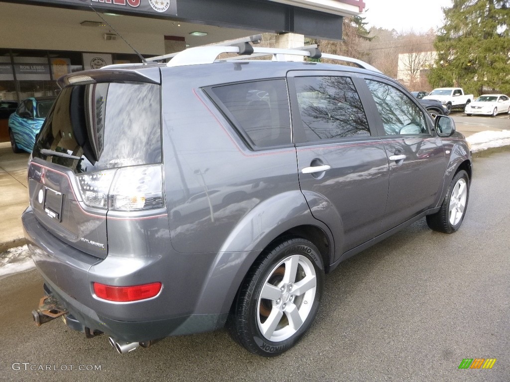 2007 Outlander XLS 4WD - Graphite Gray Pearl / Black photo #2