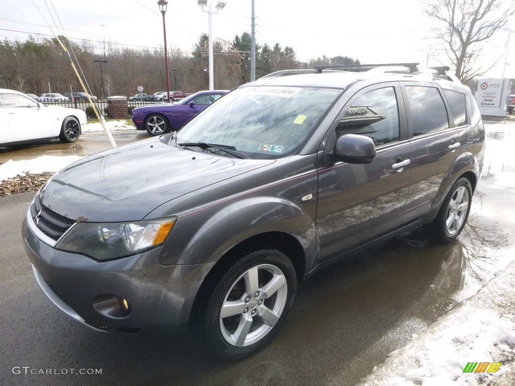 2007 Outlander XLS 4WD - Graphite Gray Pearl / Black photo #4