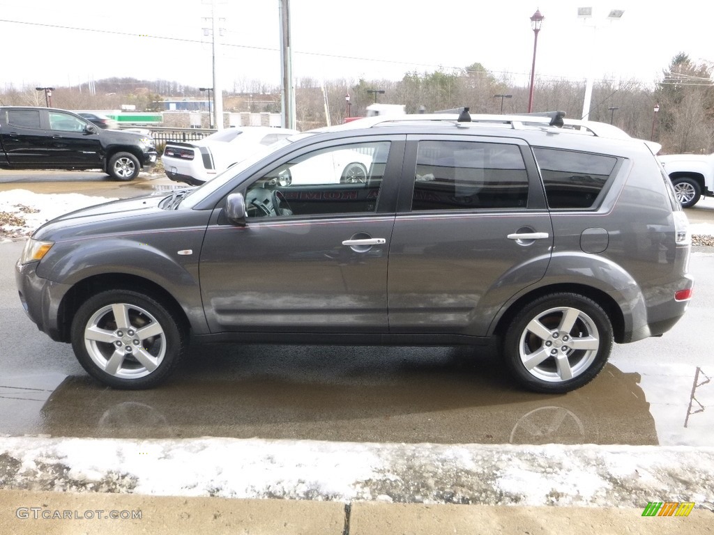 2007 Outlander XLS 4WD - Graphite Gray Pearl / Black photo #5