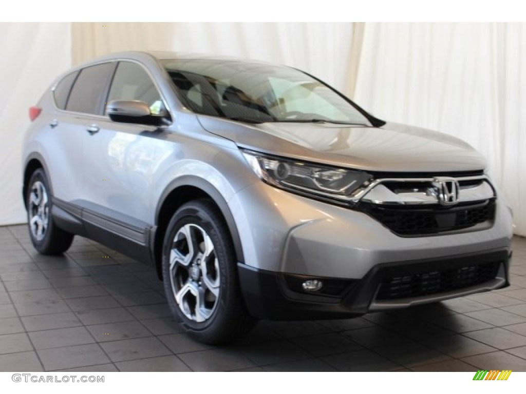 2018 CR-V EX - Lunar Silver Metallic / Black photo #2