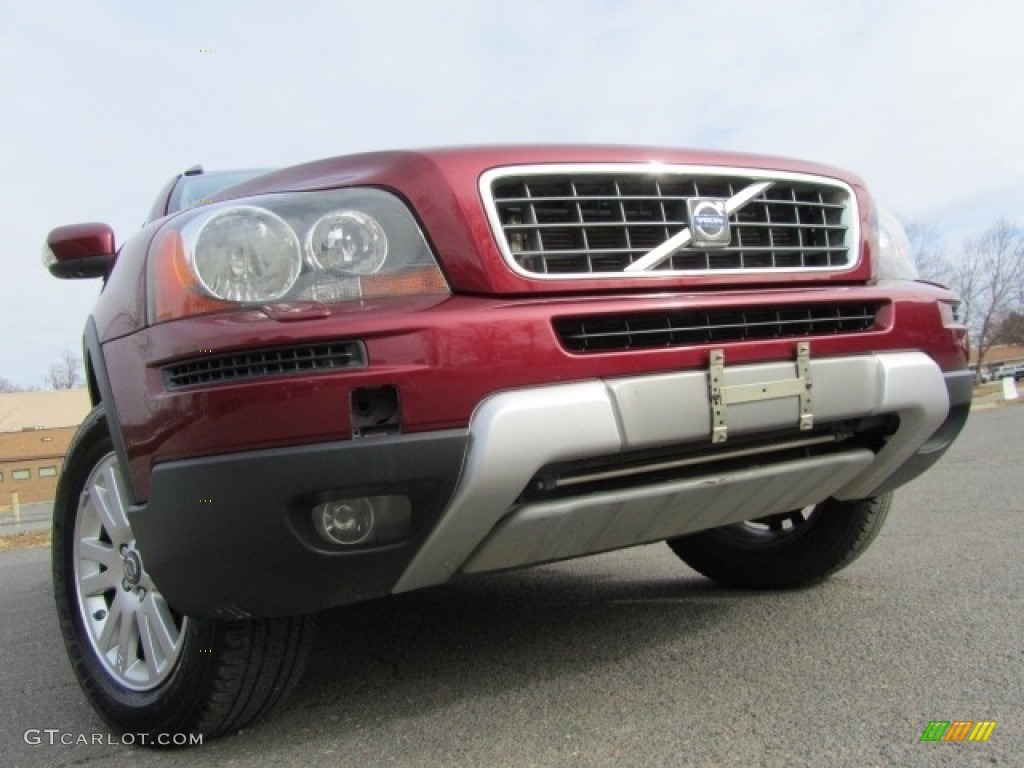 2008 XC90 3.2 AWD - Ruby Red Metallic / Off Black photo #1