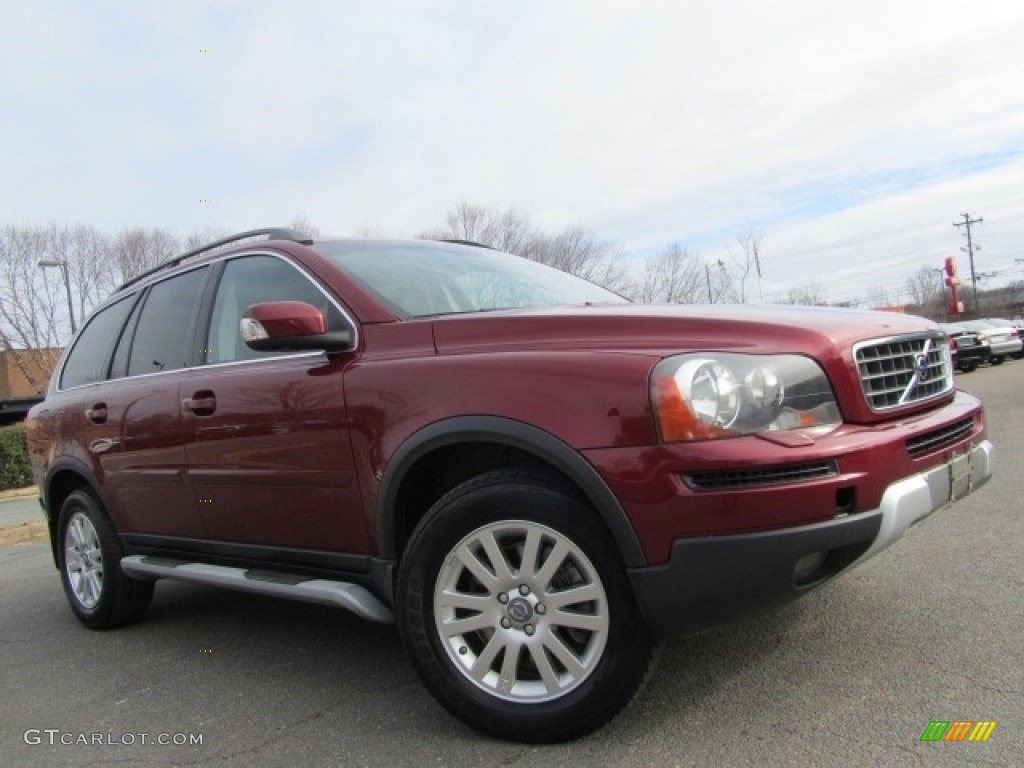 2008 XC90 3.2 AWD - Ruby Red Metallic / Off Black photo #2