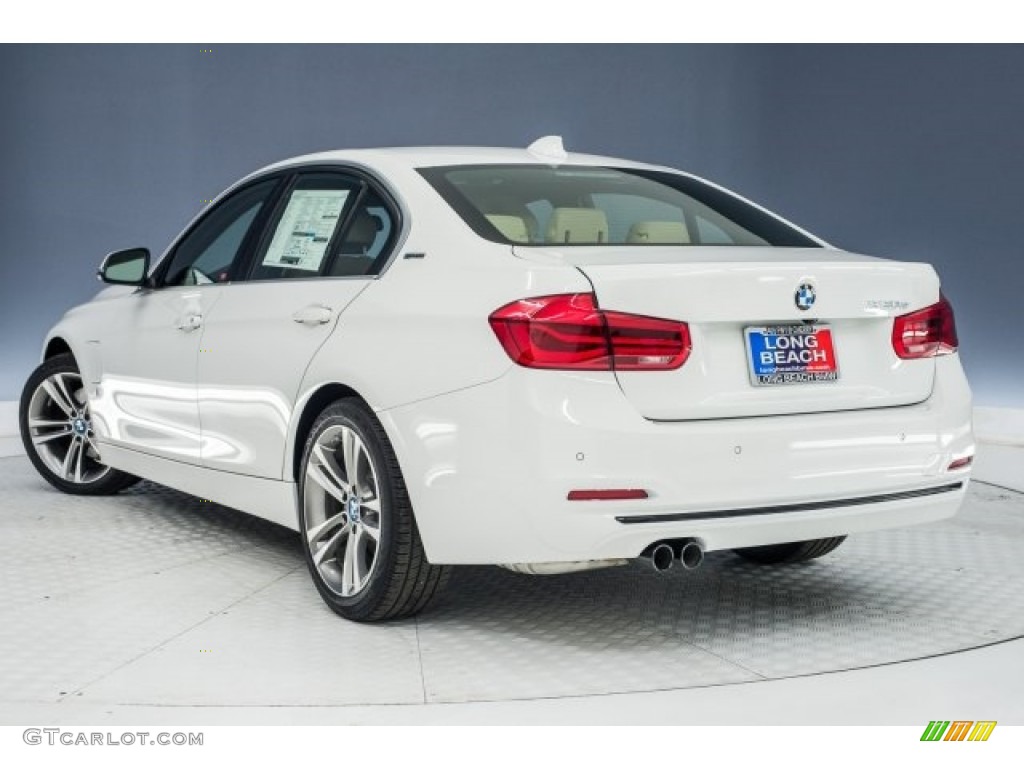 2018 3 Series 330e iPerformance Sedan - Alpine White / Venetian Beige photo #4