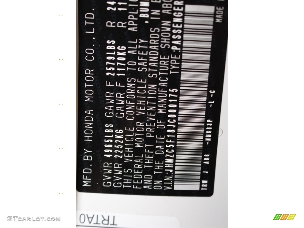 2018 Honda Clarity Plug In Hybrid NH883P Photo #124862754