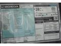 2018 Honda Accord Sport Sedan Window Sticker