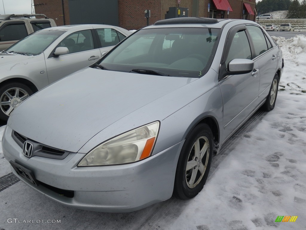 2003 Accord EX Sedan - Satin Silver Metallic / Gray photo #5