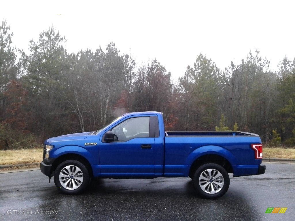 2017 F150 XL Regular Cab - Lightning Blue / Earth Gray photo #1