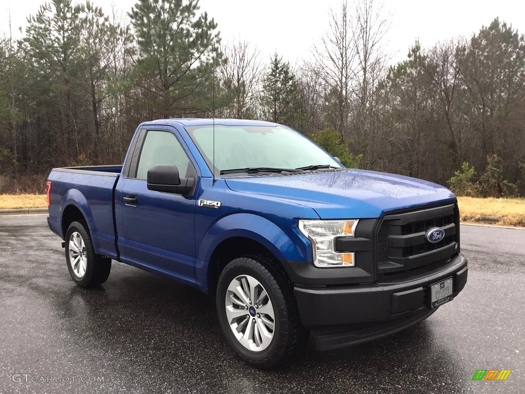 2017 F150 XL Regular Cab - Lightning Blue / Earth Gray photo #4