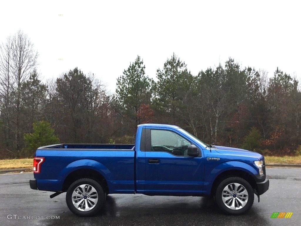 2017 F150 XL Regular Cab - Lightning Blue / Earth Gray photo #5