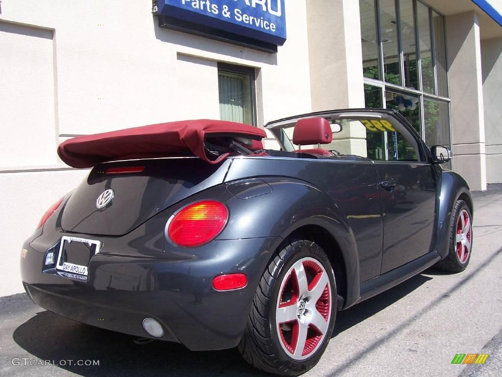 2005 New Beetle Dark Flint Edition Convertible - Dark Flint Metallic / Bordeaux Red photo #3