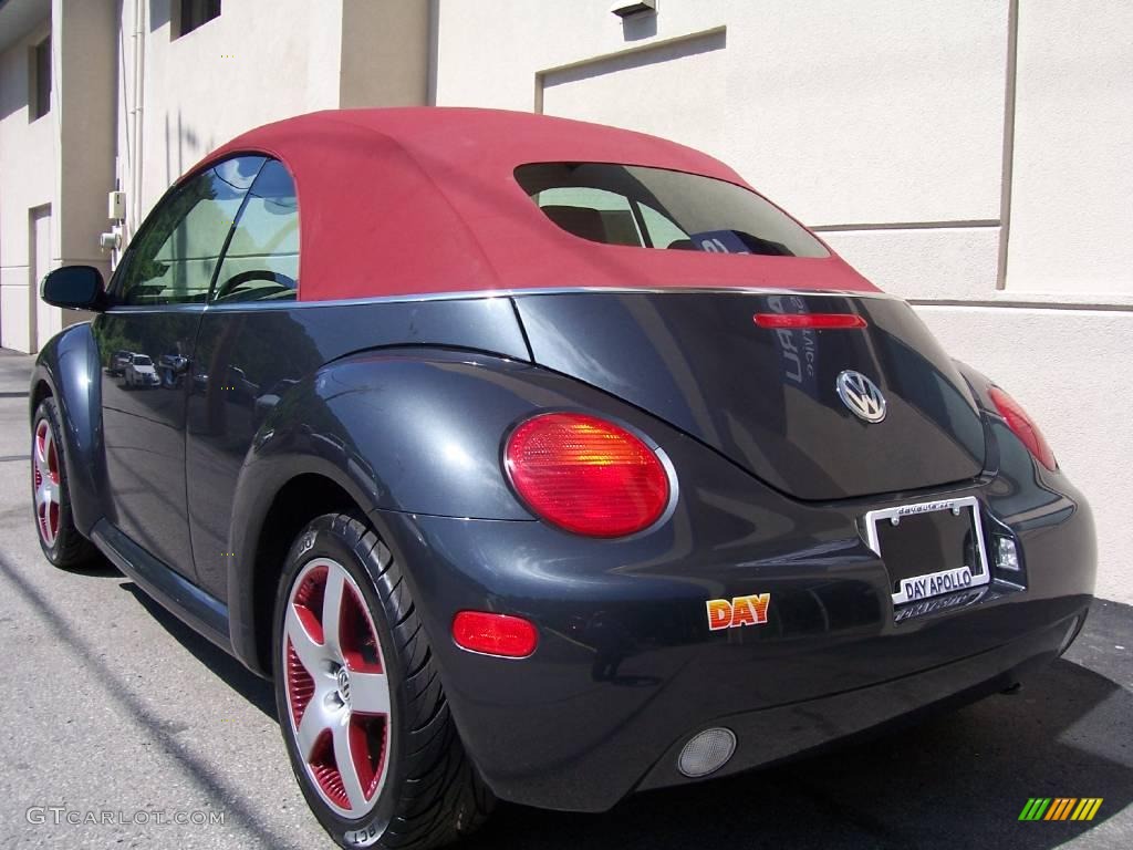 2005 New Beetle Dark Flint Edition Convertible - Dark Flint Metallic / Bordeaux Red photo #4