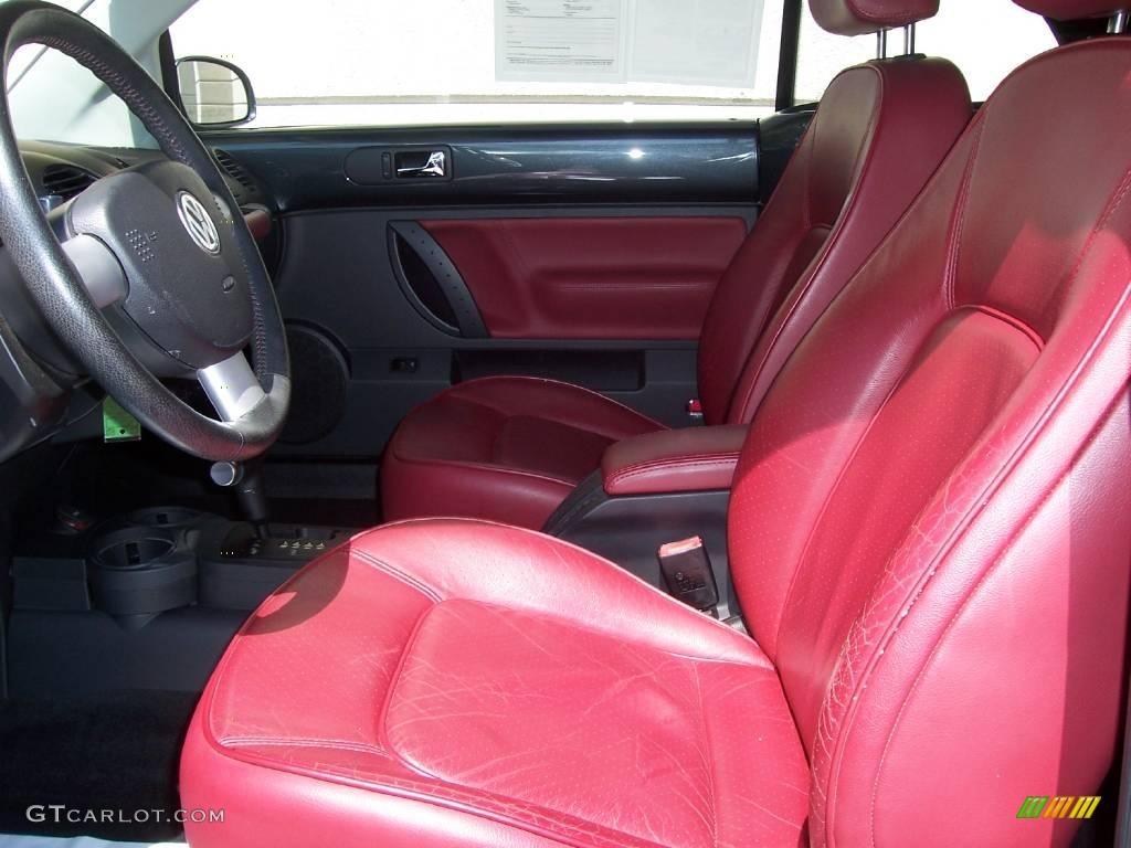 2005 New Beetle Dark Flint Edition Convertible - Dark Flint Metallic / Bordeaux Red photo #9