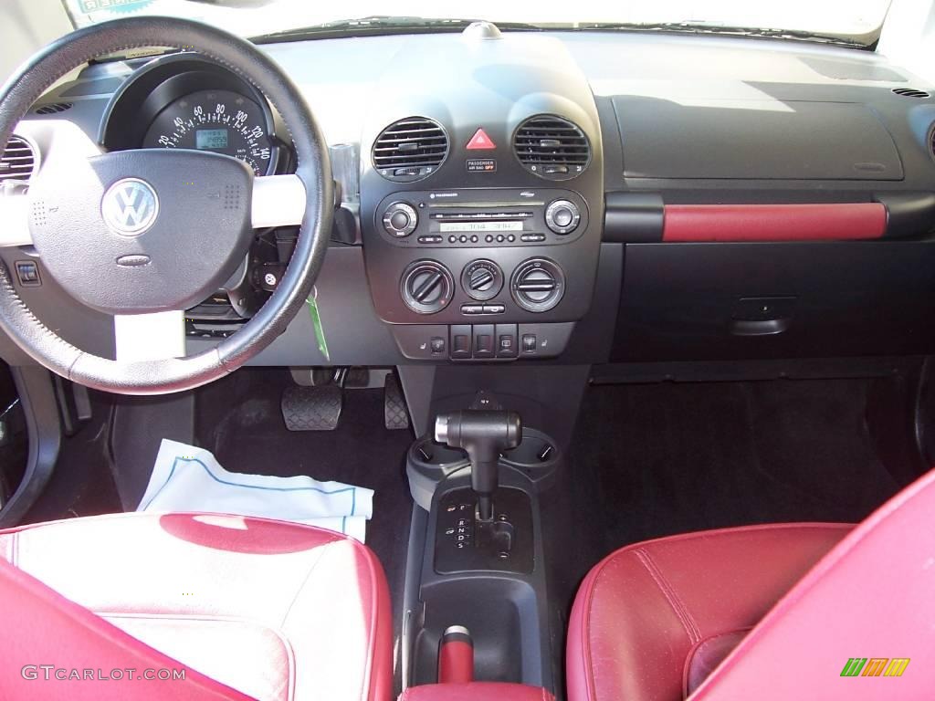 2005 New Beetle Dark Flint Edition Convertible - Dark Flint Metallic / Bordeaux Red photo #14