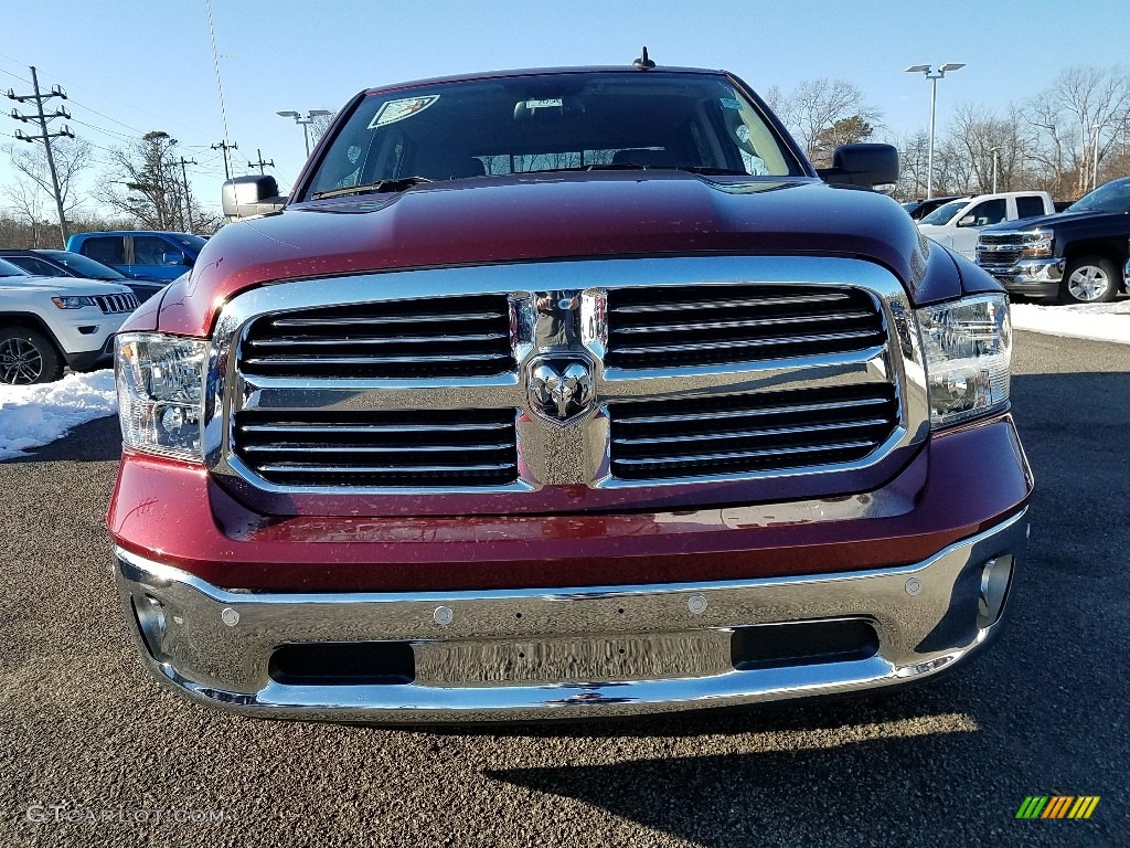 2018 1500 Big Horn Crew Cab 4x4 - Delmonico Red Pearl / Black/Diesel Gray photo #2