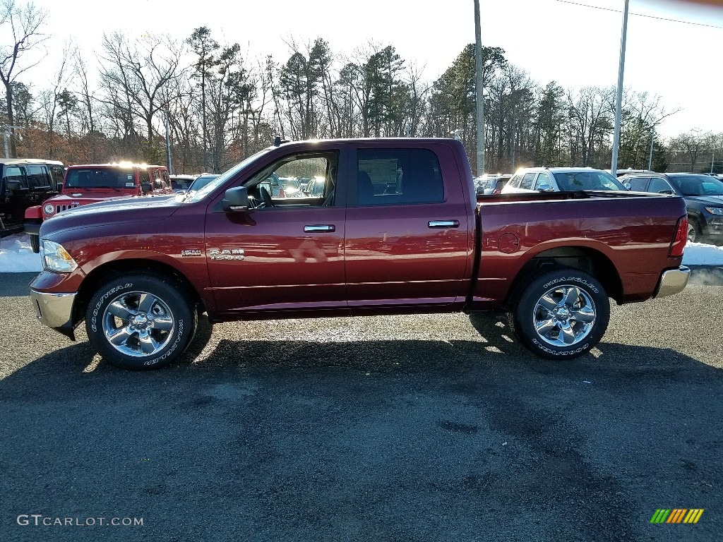 2018 1500 Big Horn Crew Cab 4x4 - Delmonico Red Pearl / Black/Diesel Gray photo #3