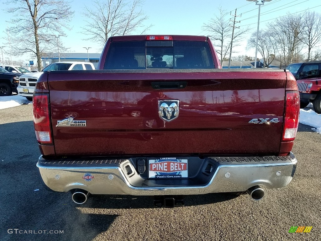 2018 1500 Big Horn Crew Cab 4x4 - Delmonico Red Pearl / Black/Diesel Gray photo #5