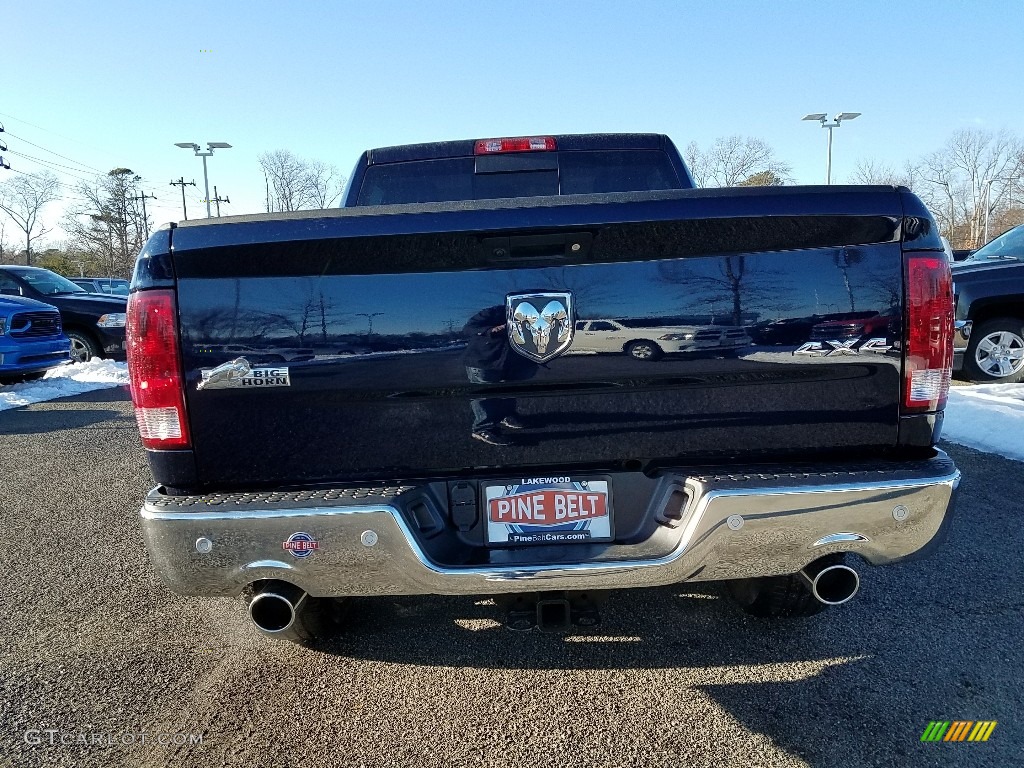 2018 1500 Big Horn Crew Cab 4x4 - True Blue Pearl / Black/Diesel Gray photo #5