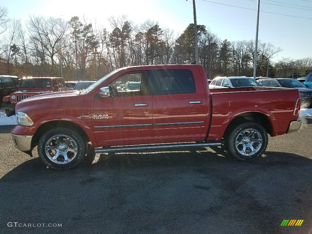 2018 1500 Laramie Crew Cab 4x4 - Flame Red / Black photo #3
