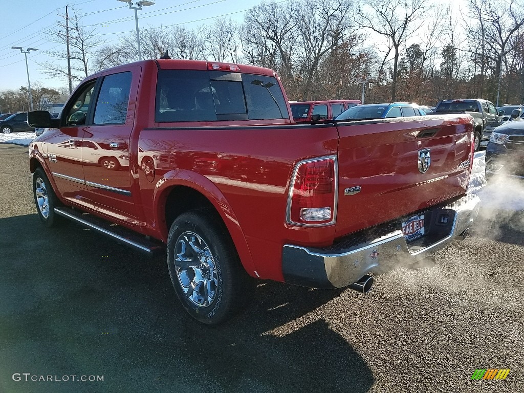 2018 1500 Laramie Crew Cab 4x4 - Flame Red / Black photo #4