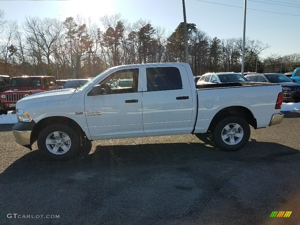 2018 1500 Express Crew Cab 4x4 - Bright White / Black/Diesel Gray photo #3