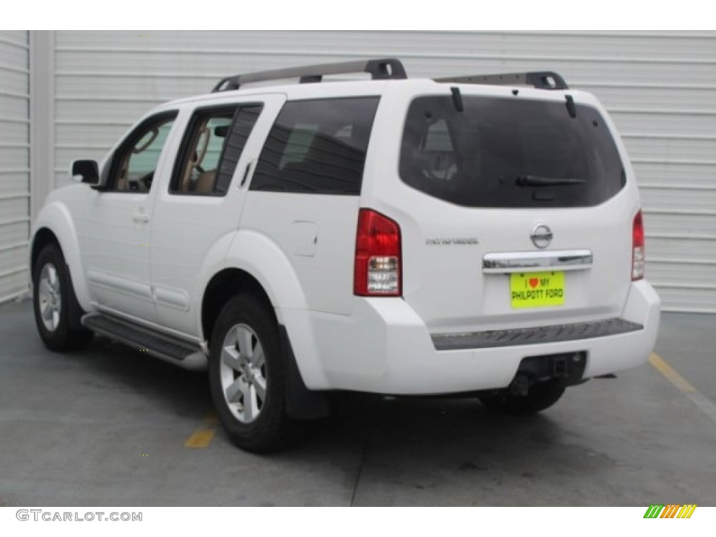 2011 Pathfinder SV - Avalanche White / Cafe Latte photo #7