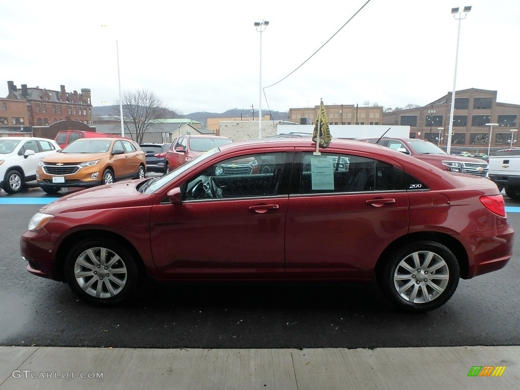 2012 200 Touring Sedan - Deep Cherry Red Crystal Pearl Coat / Black/Light Frost photo #6