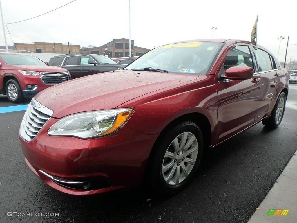 2012 200 Touring Sedan - Deep Cherry Red Crystal Pearl Coat / Black/Light Frost photo #7
