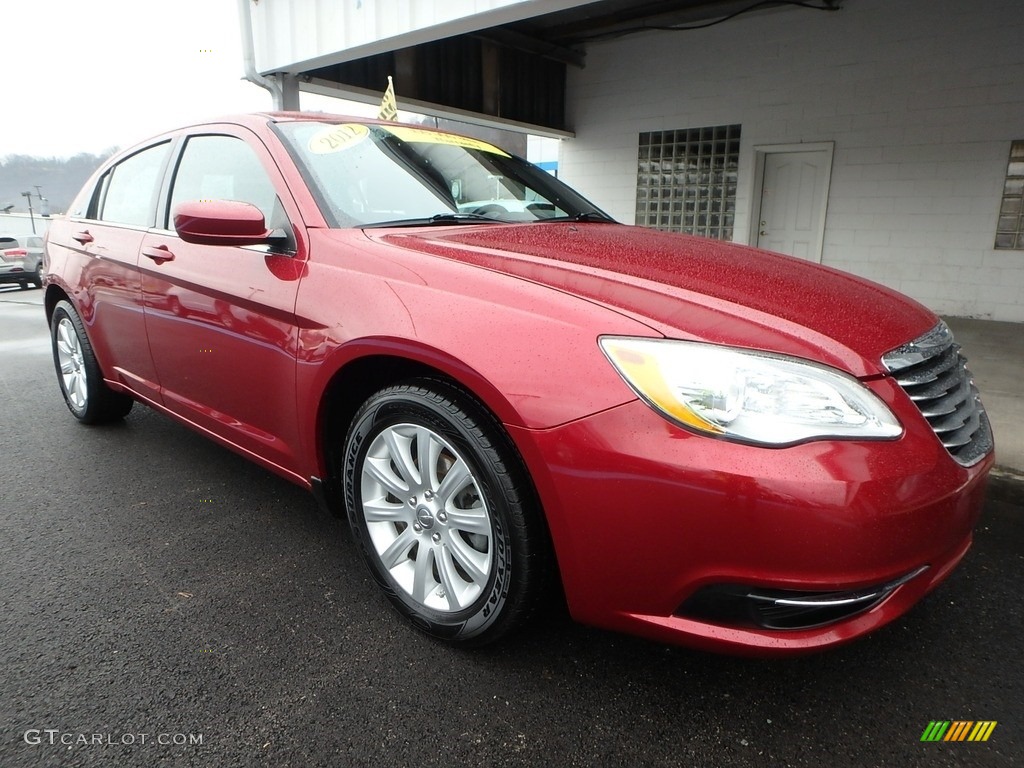2012 200 Touring Sedan - Deep Cherry Red Crystal Pearl Coat / Black/Light Frost photo #9